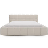 POLSTERBETT Alicante Bouclé-Stoff 140x200 Beige - Beige, Textil (140/200cm) - Graingold