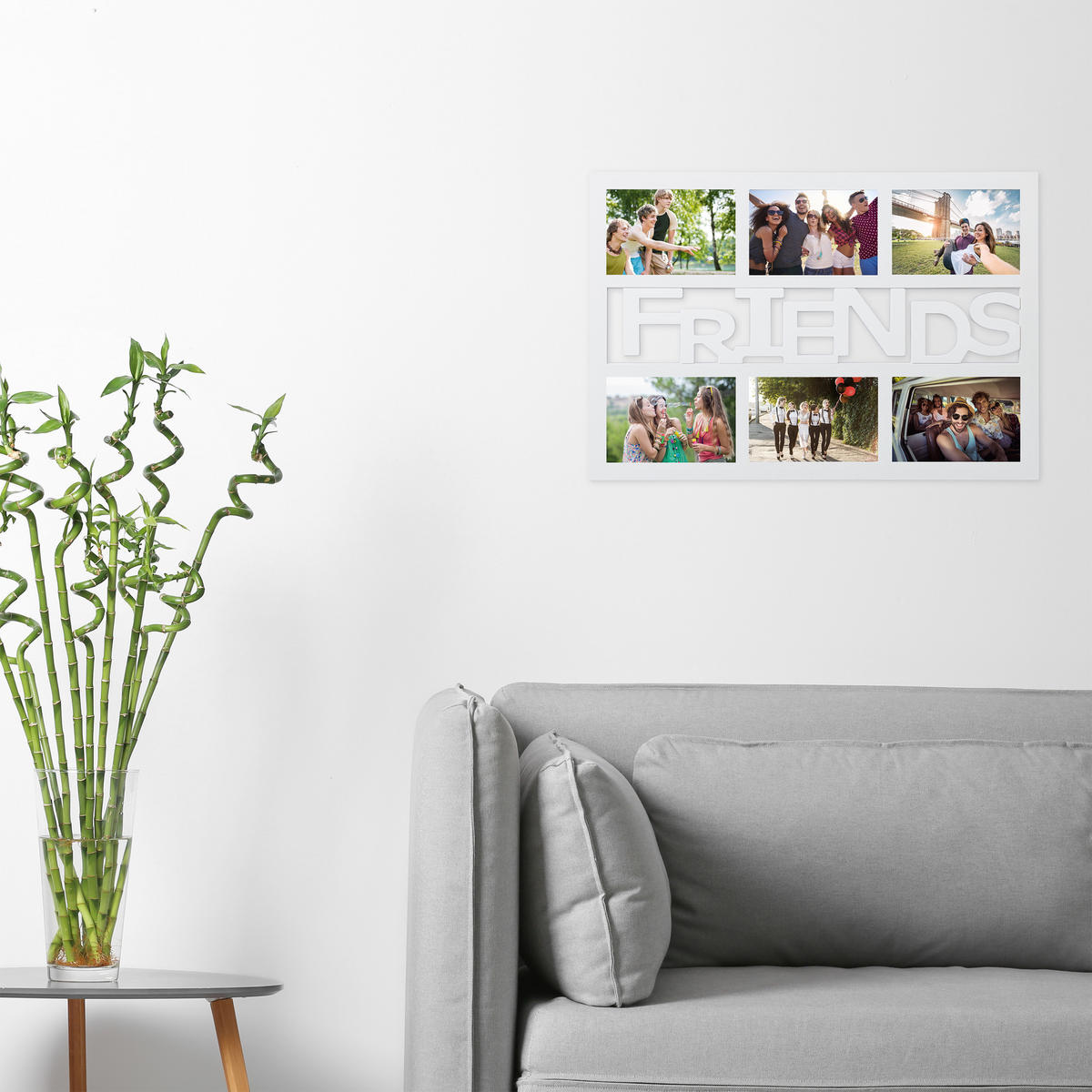 BILDERRAHMEN - Schwarz, Wellpappe/Kunststoff (48/33/1.5cm) - Relaxdays