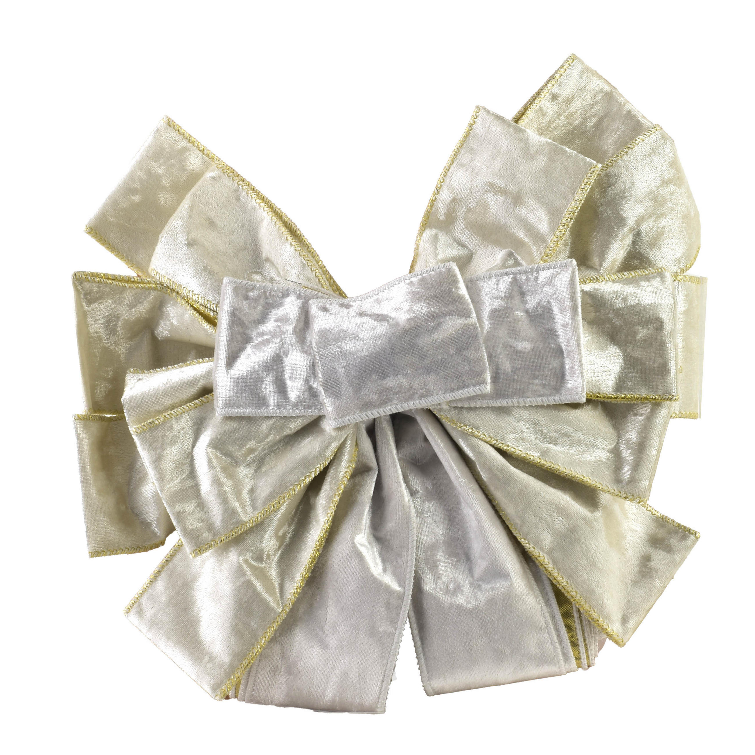 SCHLEIFE Santa Lila Creme 32x32x130 cm Kunststoff - Creme, Kunststoff (32/130/32cm) - Mondex