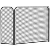 KAMINSCHUTZGITTER Metall Schwarz - Schwarz, Metall (1/51/100cm) - HOMCOM