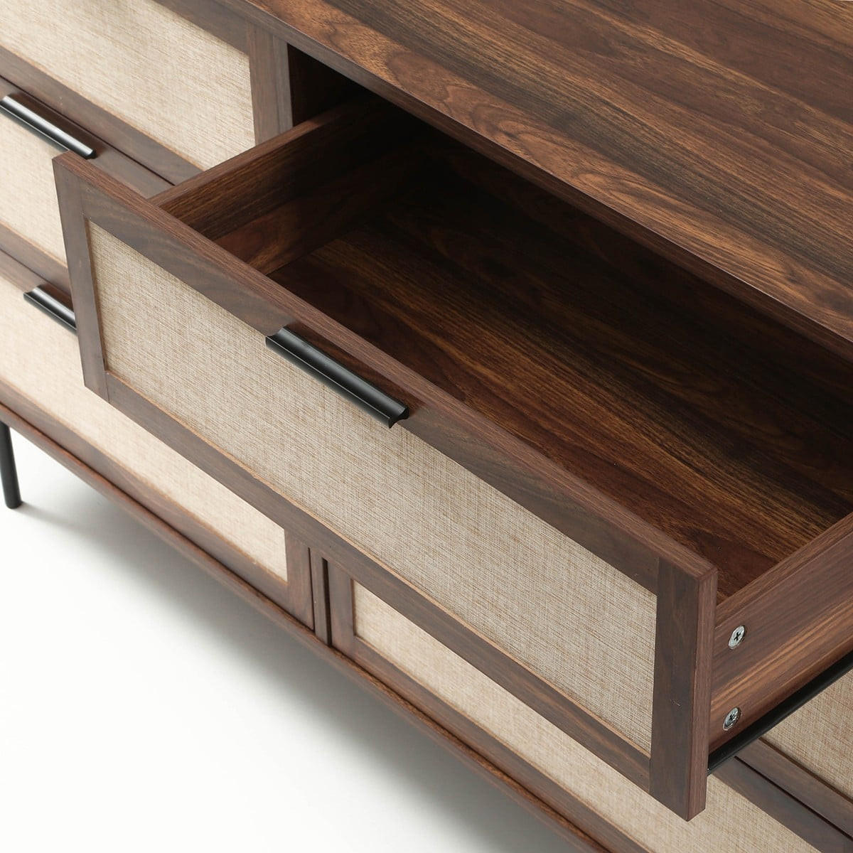 KOMMODE Nussbaumdekor, 6 Schubladen 120/79/39,5 cm - Nussbaumfarben, Holzwerkstoff (39.5/79/47.5cm) - Calicosy