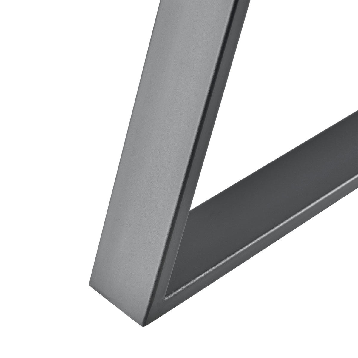 TISCHGESTELL-SET 2-TLG. Eschau - Grau, Metall (70/72/10cm) - [en.casa]
