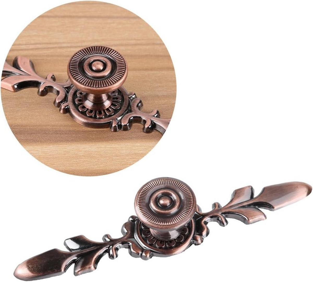 MÖBELGRIFF Grün Bronze 10er-Set 96 mm - Orange, Metall (2.3/0.24/12cm)