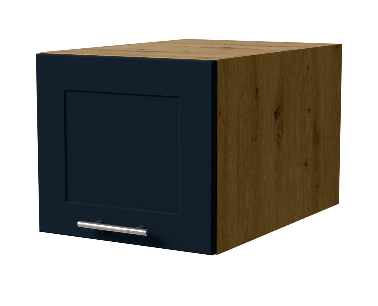 KÜCHENAUFSATZSCHRANK Oslo W6B/40 Eiche Artisan / Indigo Matt 40 / 59 / 36cm - Eiche Artisan/Dunkelblau, Holz/Holzwerkstoff (40/36/59cm) - Feldmann-Wohnen