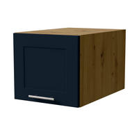 KÜCHENAUFSATZSCHRANK Oslo W6B/40 Eiche Artisan / Indigo Matt 40 / 59 / 36cm - Eiche Artisan/Dunkelblau, Holz/Holzwerkstoff (40/36/59cm) - Feldmann-Wohnen