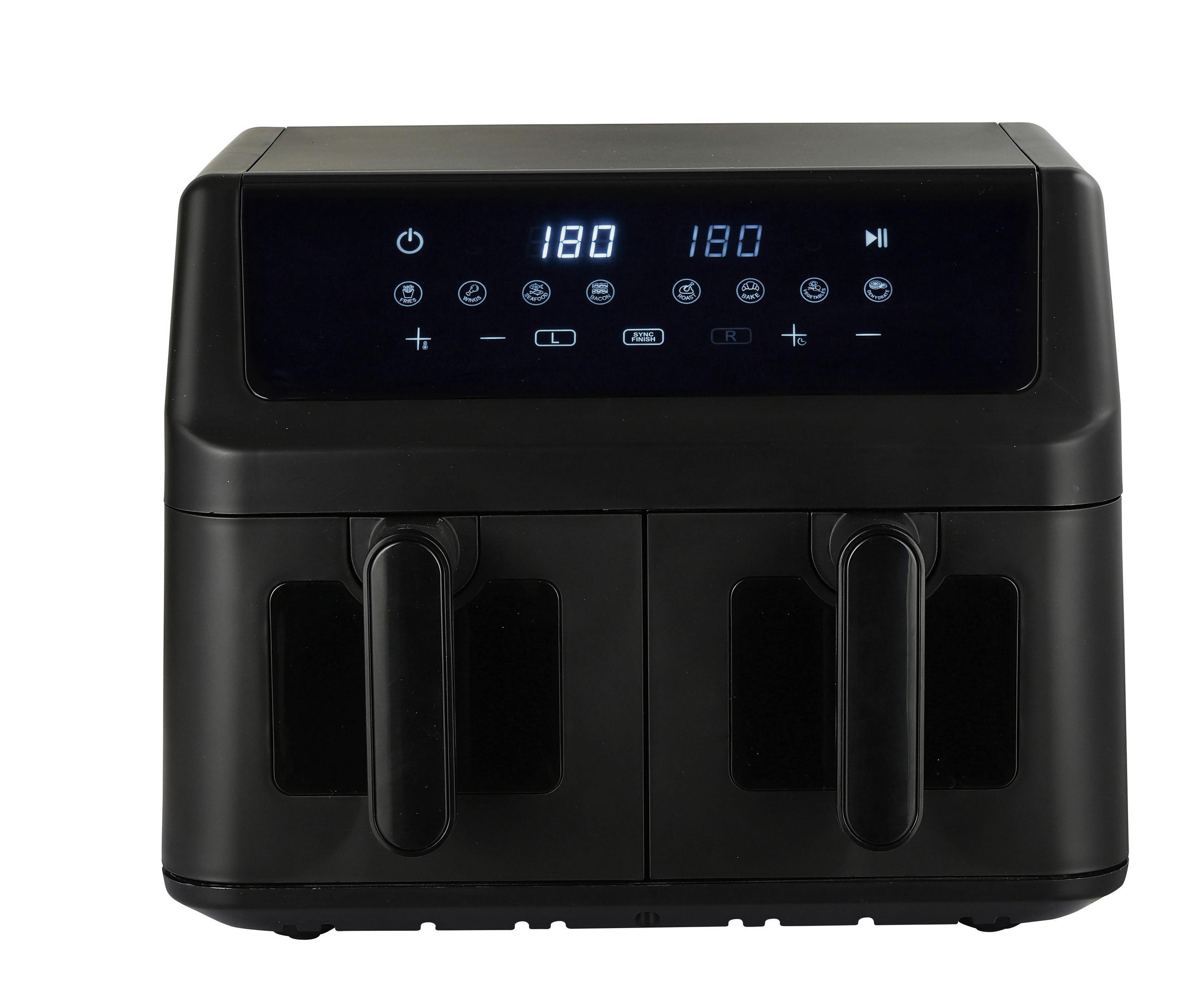 HEISSLUFTFRITTEUSE Sip Schwarz max. 2000 Watt - Schwarz, Metall (38.5/30.5/39cm)