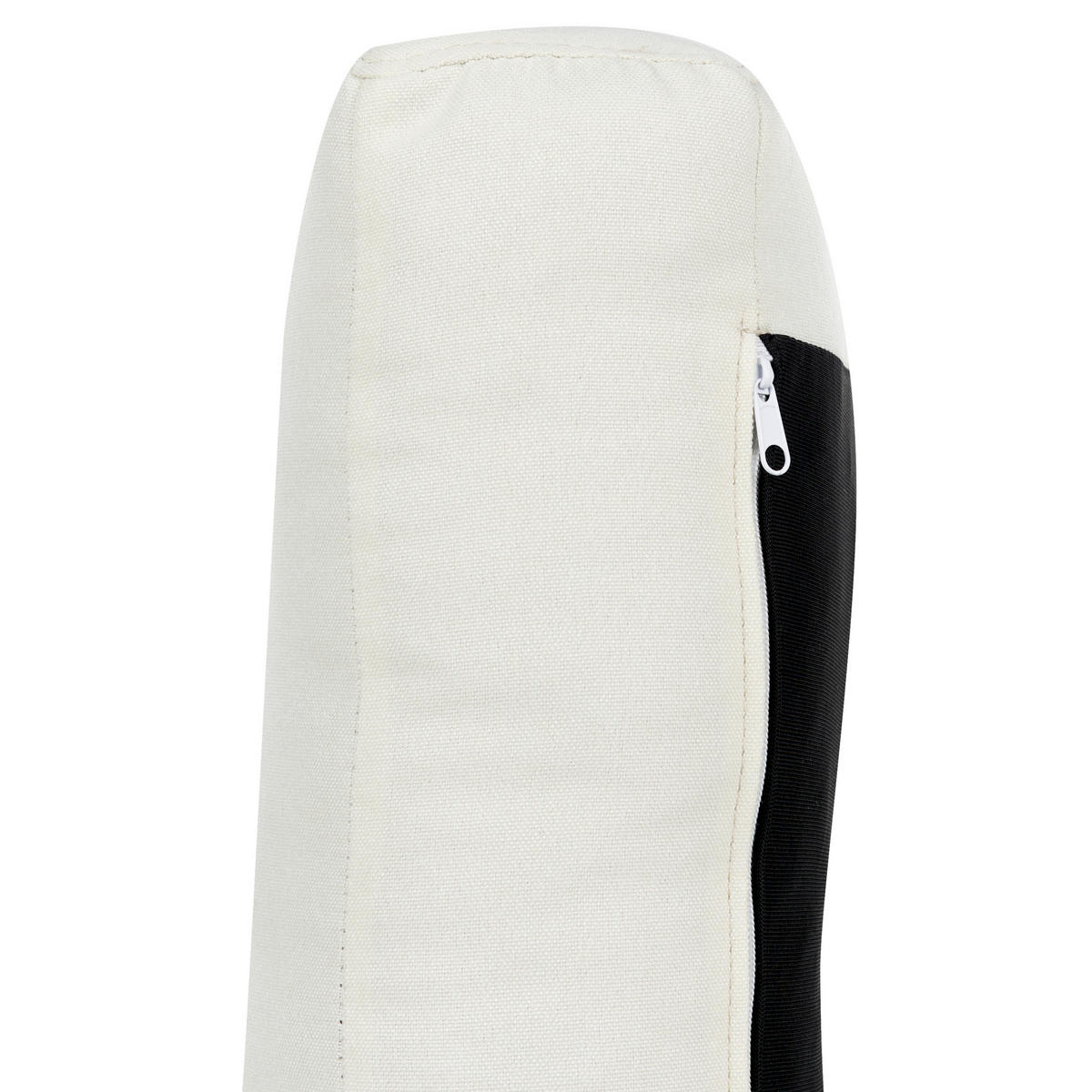 SESSEL Cremeweiß Tuve - Hellbraun/Weiß, Textil (88/85/90cm) - Beliani