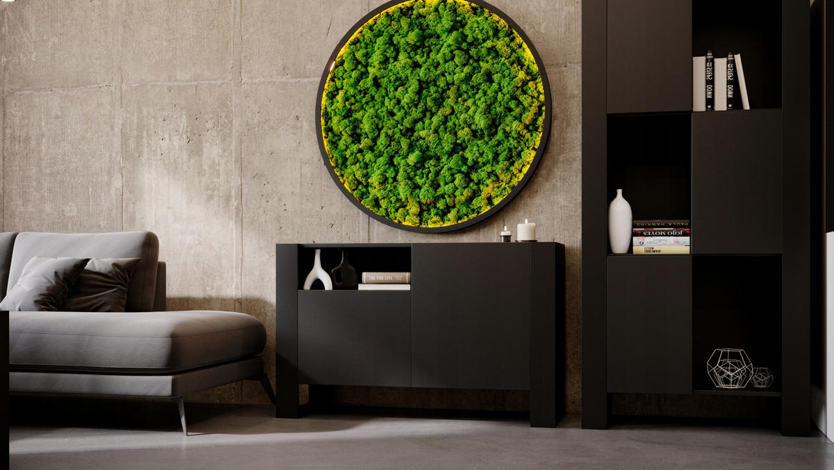KOMMODE Karo 120/75/43.6 - Schwarz, Holzwerkstoff (120/75/43.6cm) - RAUMHIRSCH FURNITURE