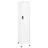 SCHLIESSFACHSCHRANK Weiß 38/45/180 Cm Stahl - Weiß, Metall (38/180/45cm) - vidaXL