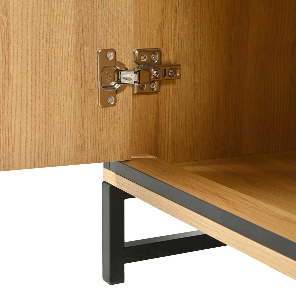 SIDEBOARD 160/40/85 cm Natur aus MDF und Spanplatte mit LED-Beleuchtung - Naturfarben, Holzwerkstoff (40/85/160cm) - OKMYHOME