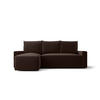 ECKSOFA mit Schlaffunktion SAVIO Poso 06 Links - Braun, Textil (232/140cm) - Bedante