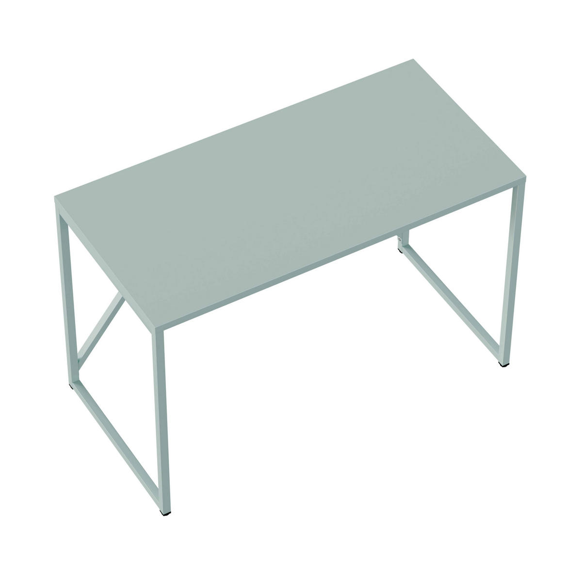 SCHREIBTISCH 120 cm, Salbeigrün - Grün, Metall (120/60/78cm) - Oviala