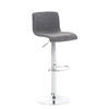 BARHOCKER BERLIN Hellgrau Stoff - Hellgrau, Textil/Metall (39/84/36cm) - DELUKE