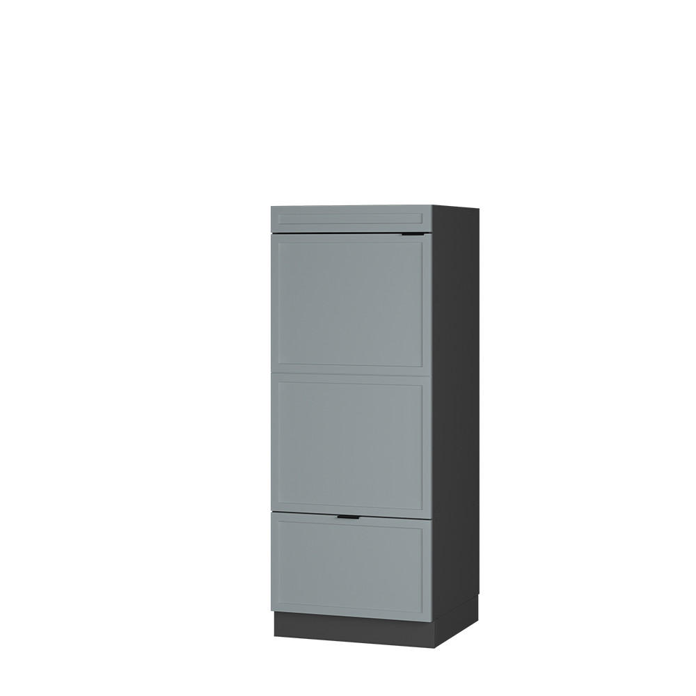 MIKROWELLENSCHRANK Fame-Line Hellblau-grau 60 cm - Anthrazit/Blaugrau, Holzwerkstoff (60/153.6/58.1cm) - Vicco
