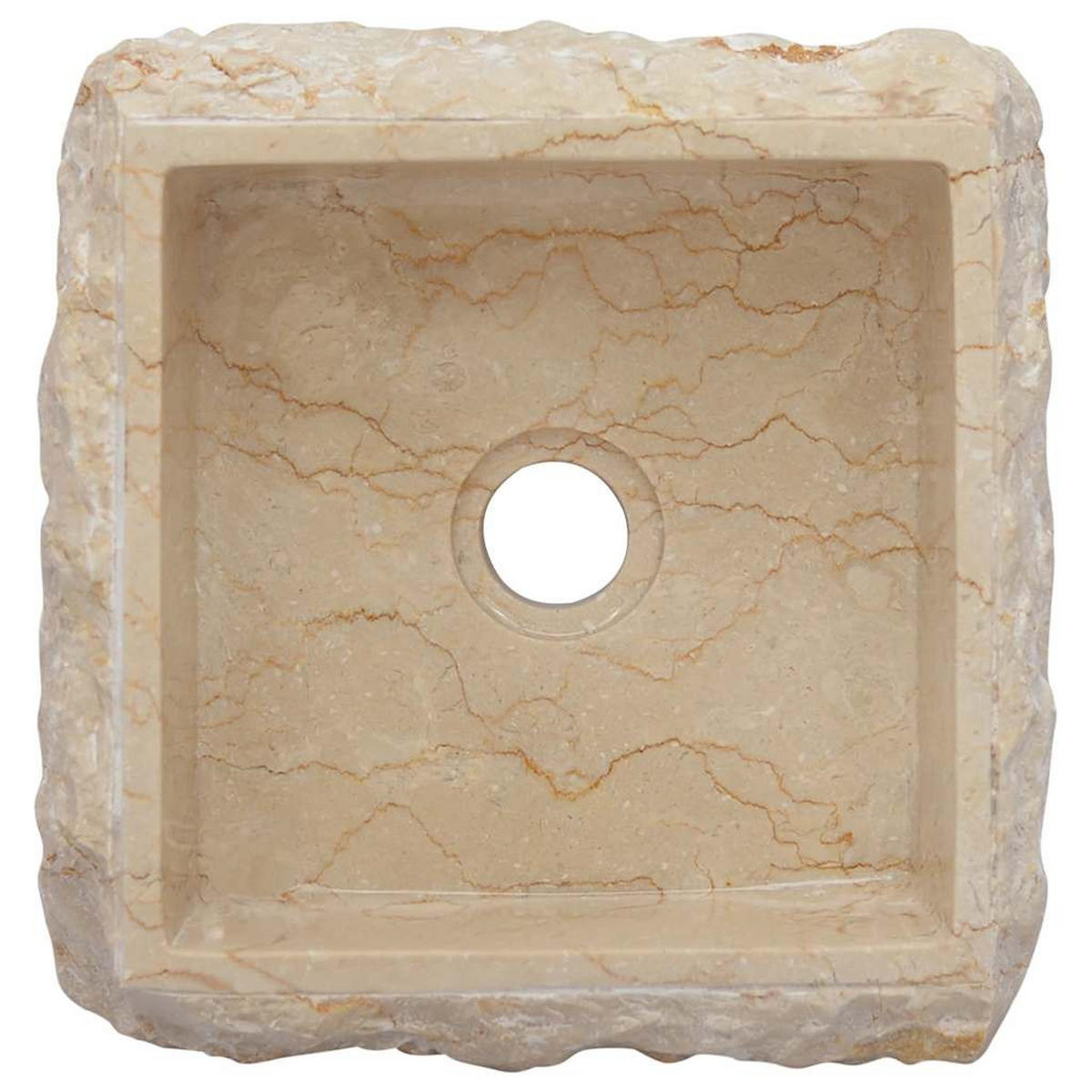 WASCHBECKEN Lassiter 30/30/13 cm - Creme, Stein (30/13/30cm) - Nettlife