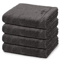 HANDTUCH Lifestyle 4er-Set - Dunkelgrau, Textil (50/100cm) - Cawoe