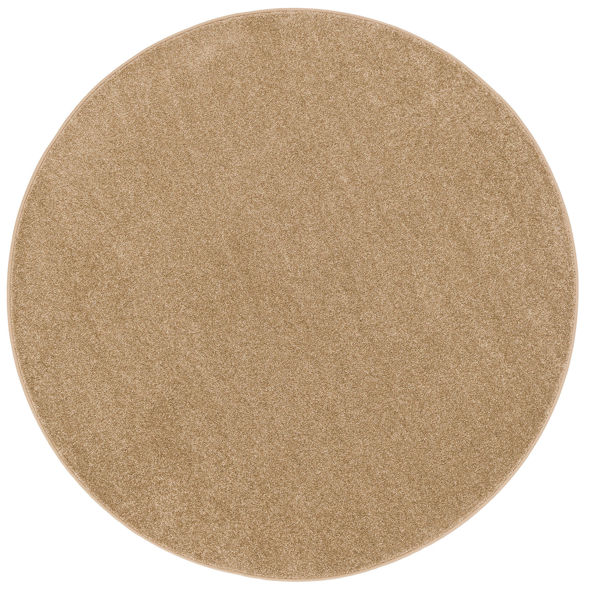 HOCHFLOR VELOURS TEPPICH LUNA RUND - Cognac, Textil (160/160cm) - Snapstyle