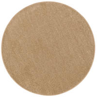 HOCHFLOR VELOURS TEPPICH LUNA RUND - Cognac, Textil (160/160cm) - Snapstyle