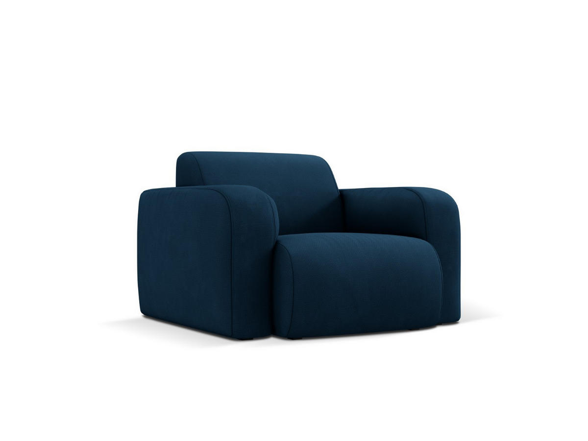 SESSEL Molino aus strukturiertem Stoff königsblau - Blau, Textil (95/72/105cm) - Micadoni