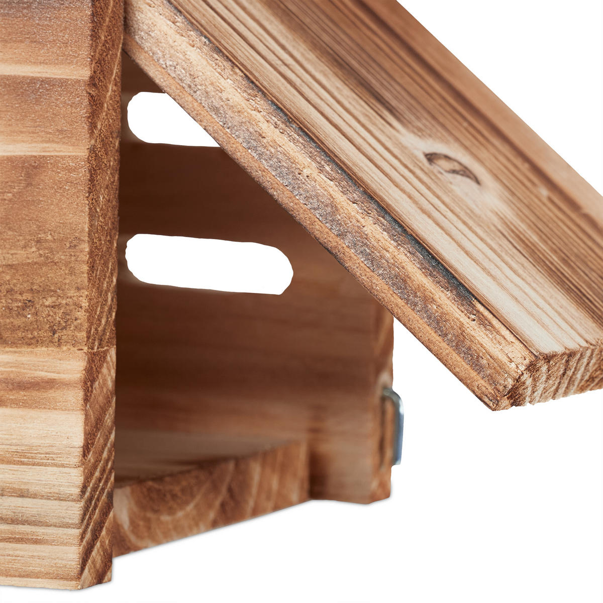 MARIENKÄFERHAUS - Braun, Holz (17/22/10cm) - Relaxdays