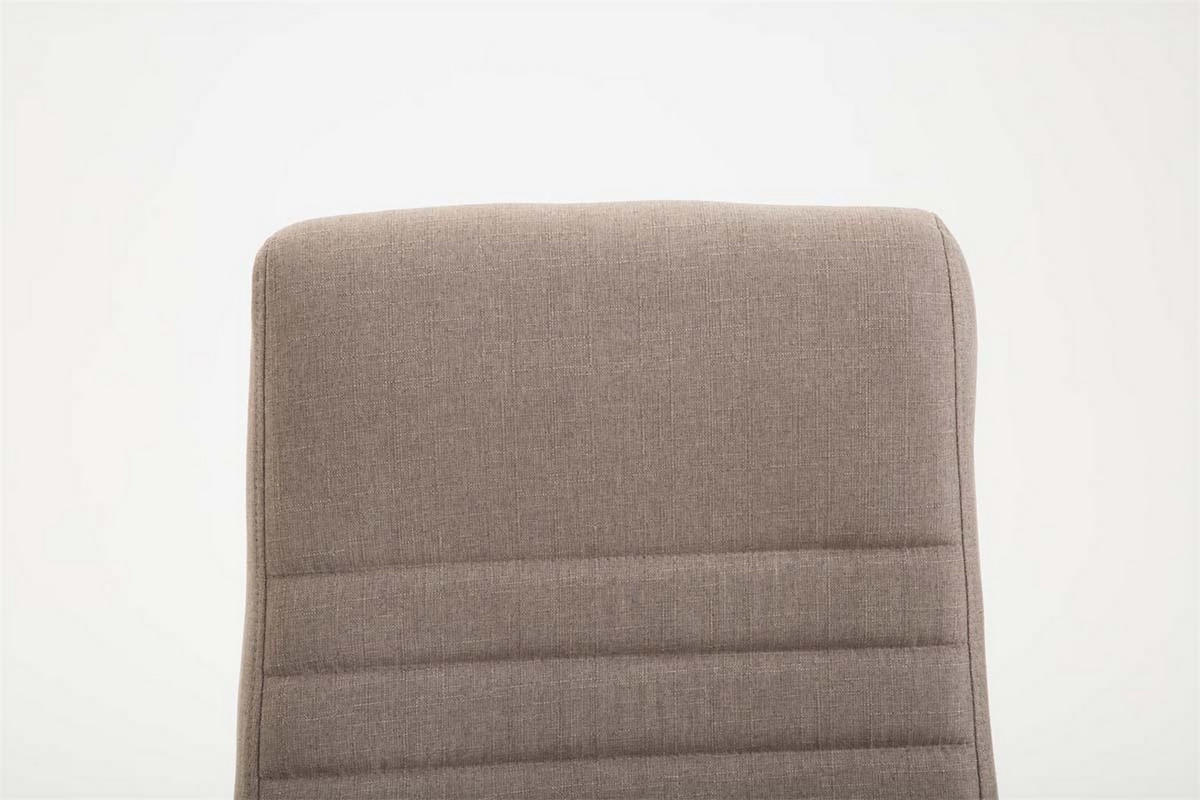 BÜROSTUHL Vallon, Stoff Taupe - Taupe, Textil/Metall (60/118/68cm) - TPFLiving