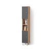 BADSCHRANK Fucino Eiche 30 x 190 cm - Eichefarben/Braun, Holzwerkstoff (30/190/30cm) - Livinity®