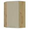 KÜCHENHÄNGESCHRANK Kvantum W4/10/60 Vanille Matt / Eiche Artisan Matt 60 / 60 / 96cm - Creme/Eiche Artisan, Holz/Holzwerkstoff (60/96/60cm) - Feldmann-Wohnen