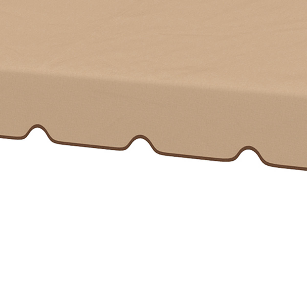 ERSATZDACH, für 3x3 m Pavillon mit Doppeldach und 8 Abflusslöchern, khaki - Multicolor, Kunststoff (300/300cm) - FORIOUS