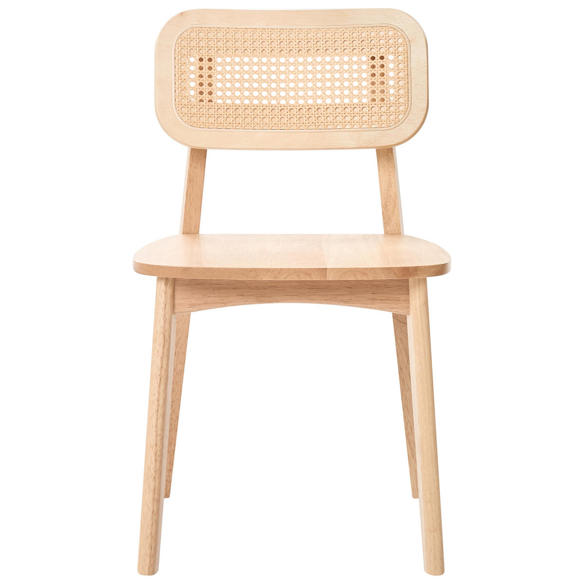 ESSZIMMERSTUHL 2er-Set Holz Hellbraun Keno - Hellbraun, Holz (46/78/50cm) - Beliani