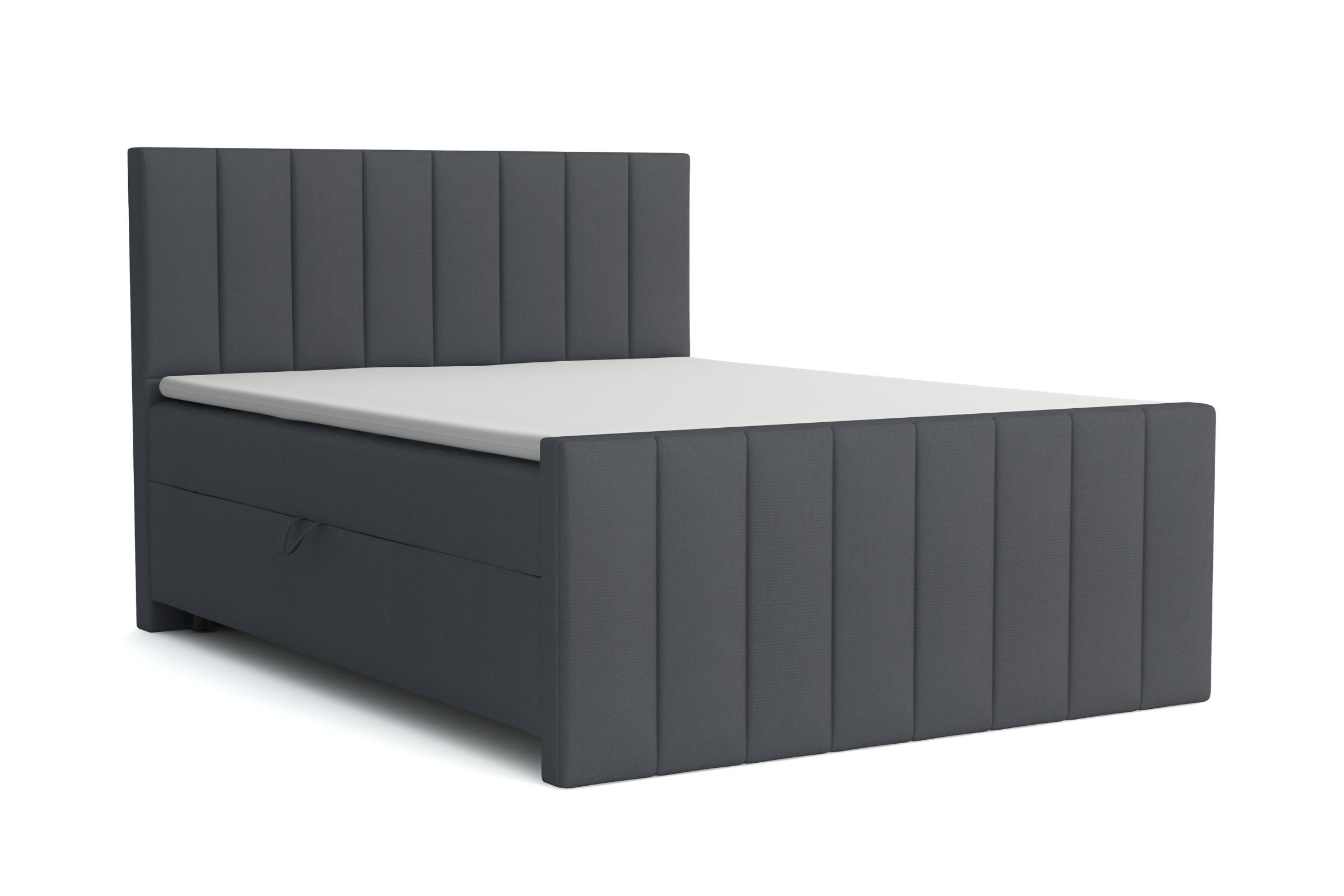 Deine Möbel 24 Boxbett Dunkelgrau 180x200 cm
