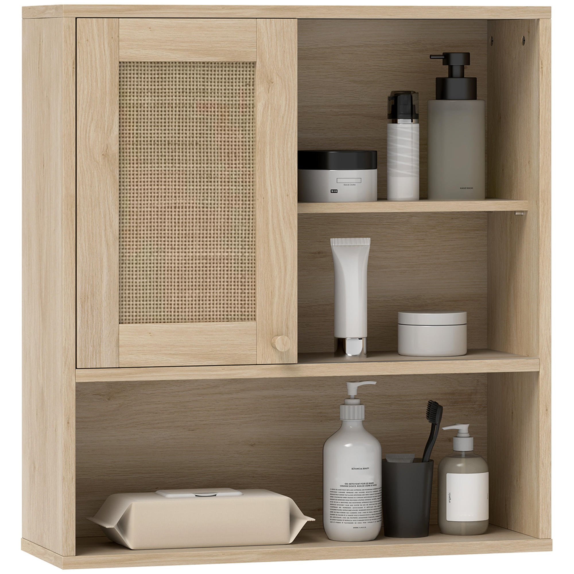 HÄNGESCHRANK Naturholz 1 Stück - Beige, Kunststoff (60/65/19.8cm) - GiPP