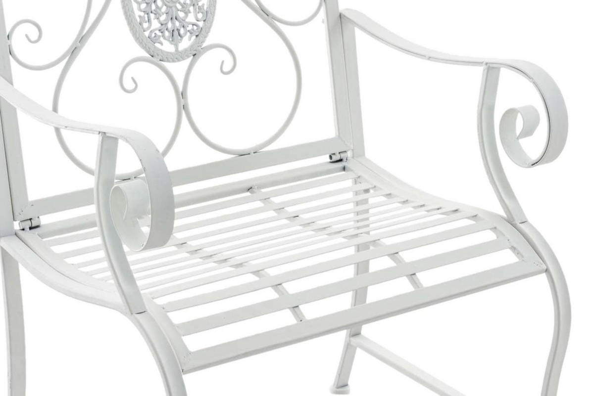 GARTENSTÜHLE Puncho - 2er Set weiß - Weiß Hochglanz, Metall (62/94/53cm) - TPFGarden