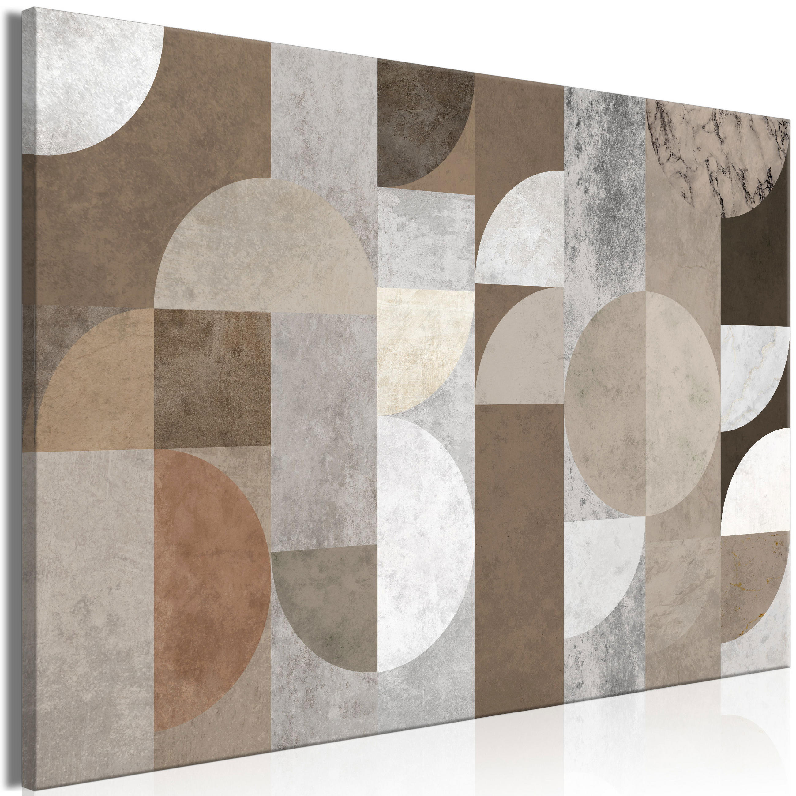 KUNSTDRUCK Braun 90/60 cm - Braun/Grau, Textil (90/60cm) - KUNSTLOFT