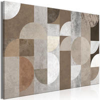 KUNSTDRUCK Braun 90/60 cm - Braun/Grau, Textil (90/60cm) - KUNSTLOFT