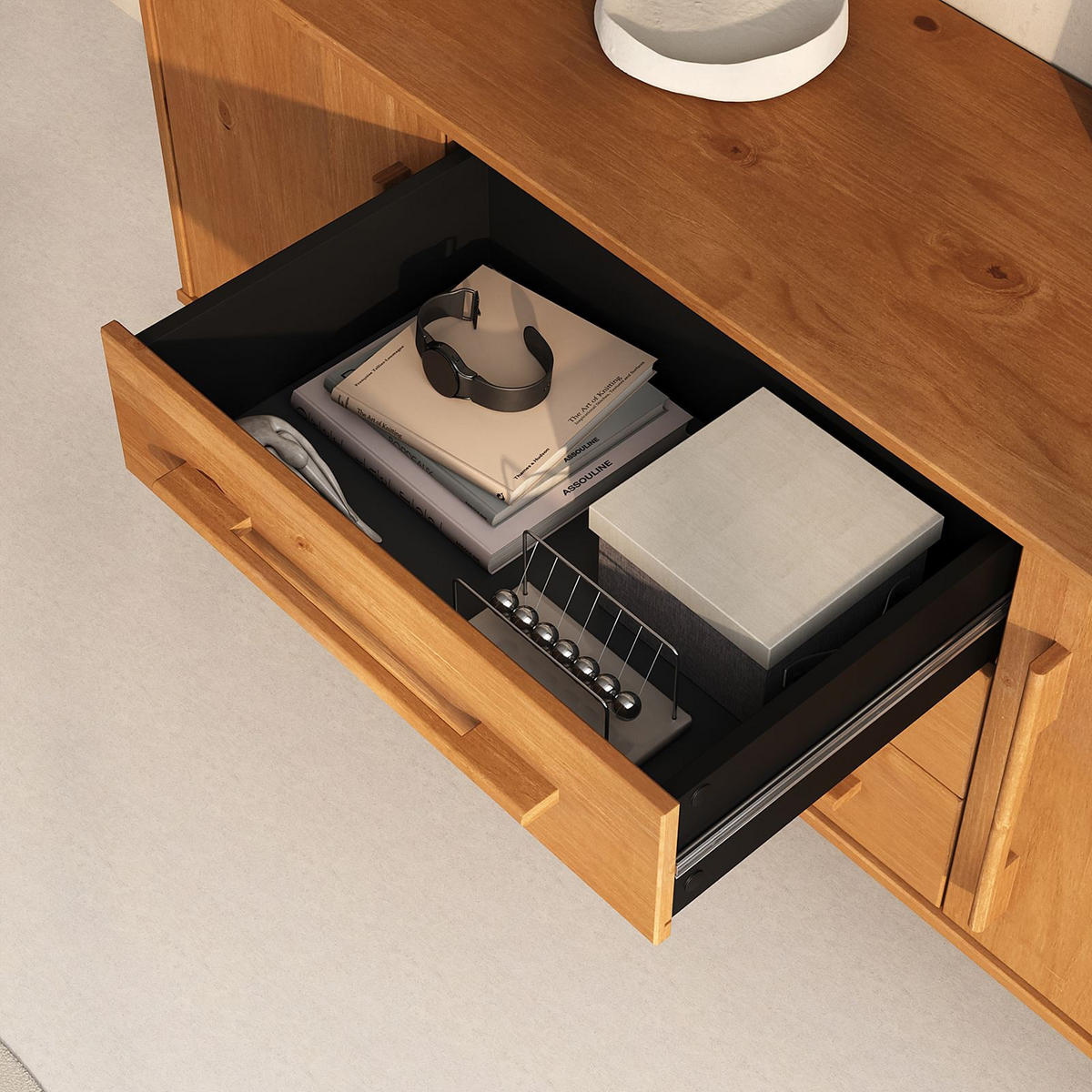 SIDEBOARD TECCA - Eichefarben, Holz (145/71/43cm) - IDIMEX