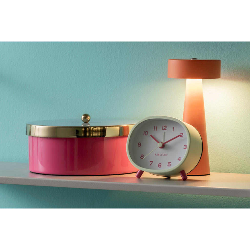 Thumbnail - Karlsson Wecker, Grün, Metall, 9x8x4 cm, CE, Dekoration, Uhren, Wecker