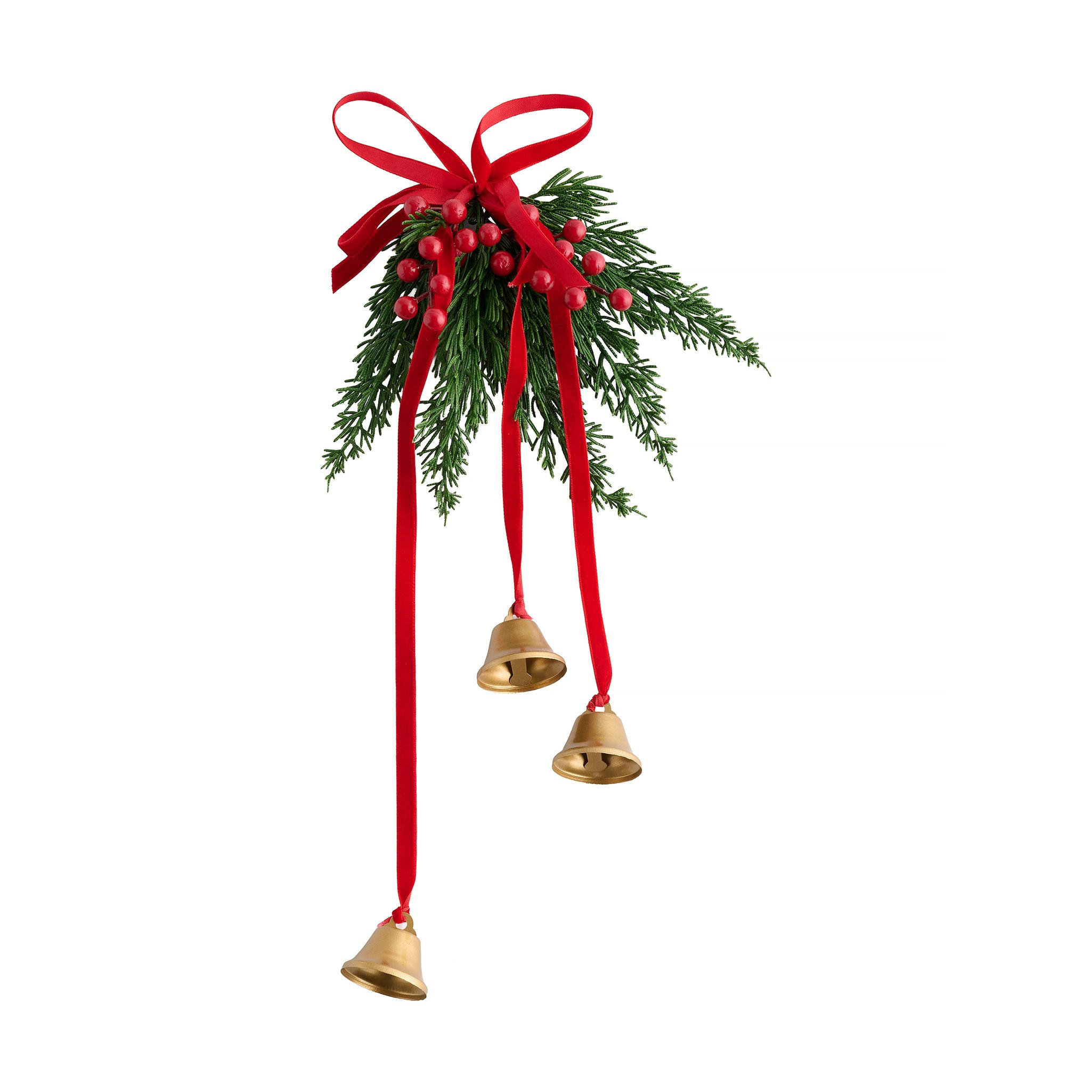GIRLANDE INGE, 50x22x8 cm, Rot, Weihnachtsgirlande, Weihnachtsdekoration, Weihnachtsdeko, Deko Wohnzimmer, Winter Christmas, XMAS Geschenk - Rot, Kunststoff (50cm) - home&you