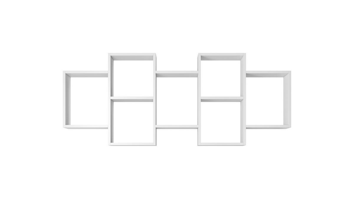 WANDREGAL Trio weiß 160,5 / 18 / 65cm - Weiß, Holz/Holzwerkstoff (161/65/18cm) - Feldmann-Wohnen