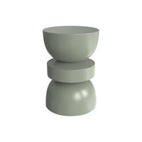 BEISTELLTISCH aus Metall - Khaki - TUVAMI - Grün, Metall (30/30/45cm) - Vente-Unique