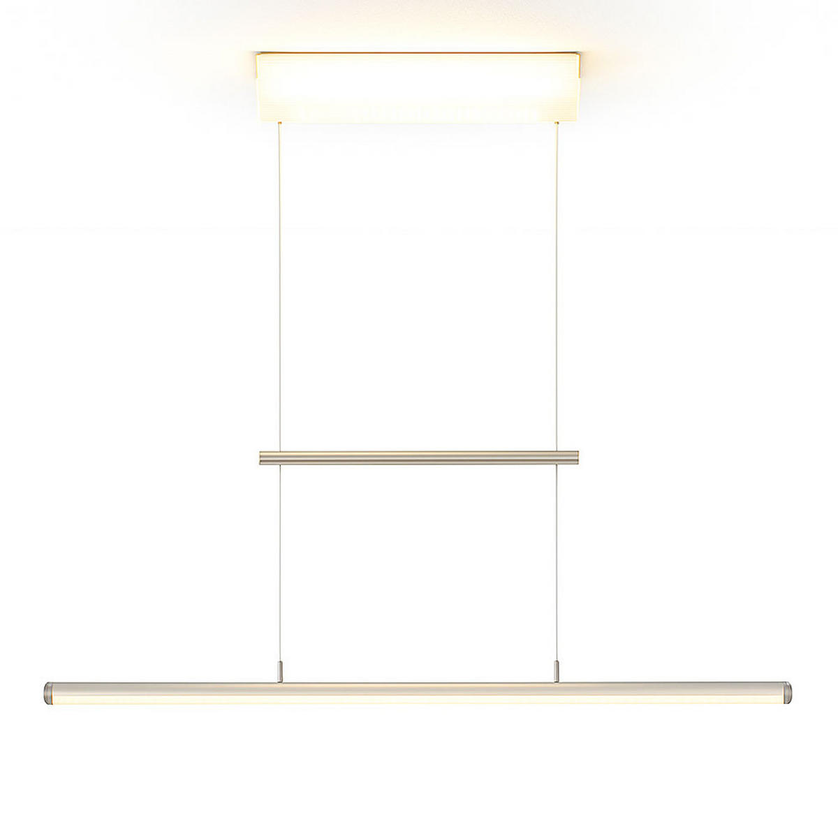 LED HÄNGELEUCHTE LINE Silber - Silberfarben, Metall (101/5/160cm) - Esto