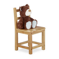 KINDERSTUHL - Hellbraun, Holz (28.5/50/28cm) - Relaxdays