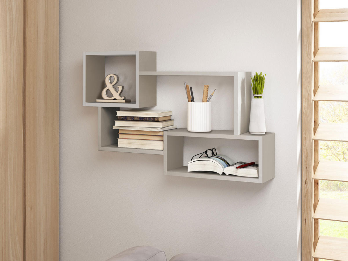 WANDREGAL Trio 005 - Kaschmir, Holzwerkstoff (87/54/18cm) - MIRJAN24