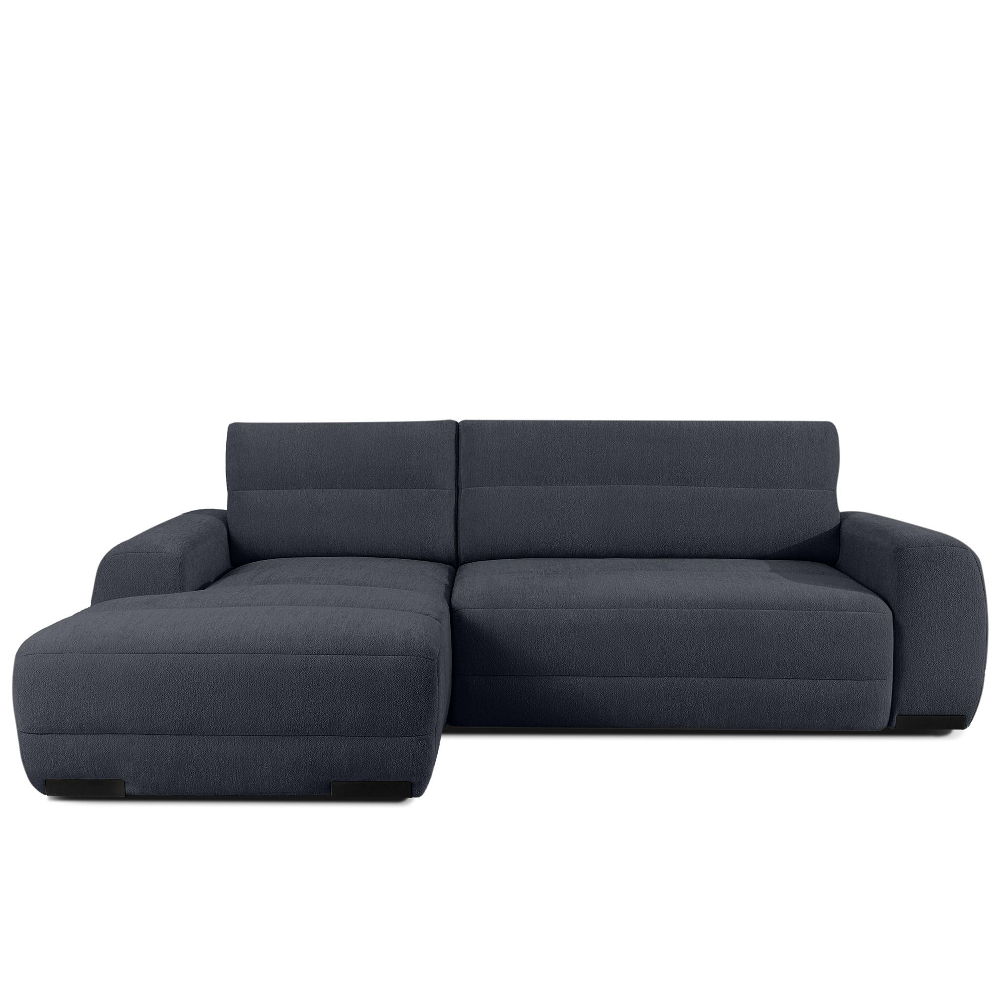 ECKSOFA LINKS BLUME, Graphit - Graphitfarben, Holz/Holzwerkstoff (271/164cm) - KONSIMO®