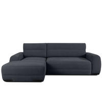 ECKSOFA LINKS BLUME, Graphit - Graphitfarben, Holz/Holzwerkstoff (271/164cm) - KONSIMO®