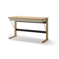 SCHREIBTISCH Ollie Eichenholzoptik /Greige 131 cm - Kaschmir/Eichefarben, Holzwerkstoff (56/131/77cm) - Selsey