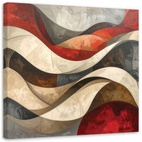 LEINWANDBILD 3D und geometrisch 50x50cm - Multicolor, Textil (50/50cm) - Feeby