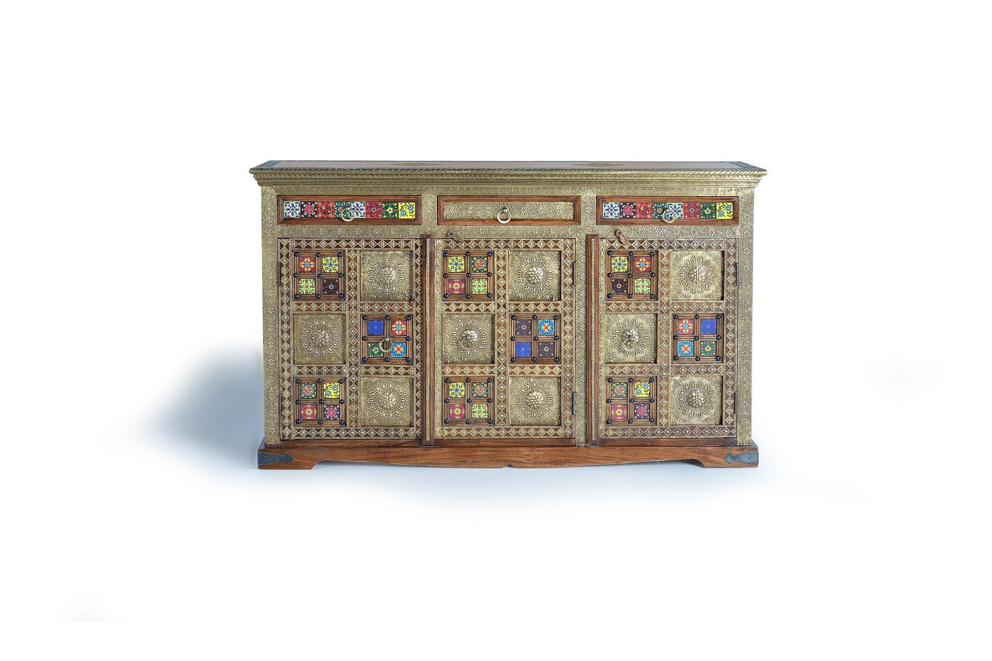 SIDEBOARD aus Akazienholz - Kirschbaumfarben, Holz (40/90/150cm) - Giner y Colomer