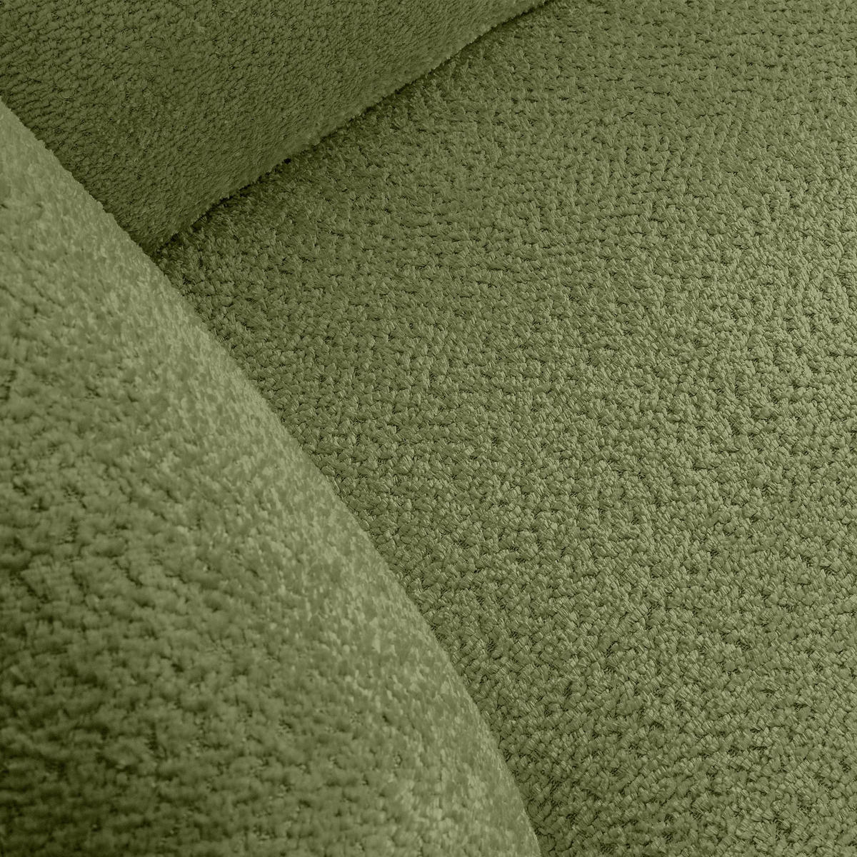 ECKSOFA LINKS VIRA, Oliv, Chenille - Schwarz/Olivgrün, Holz/Holzwerkstoff (300/160cm) - KONSIMO®