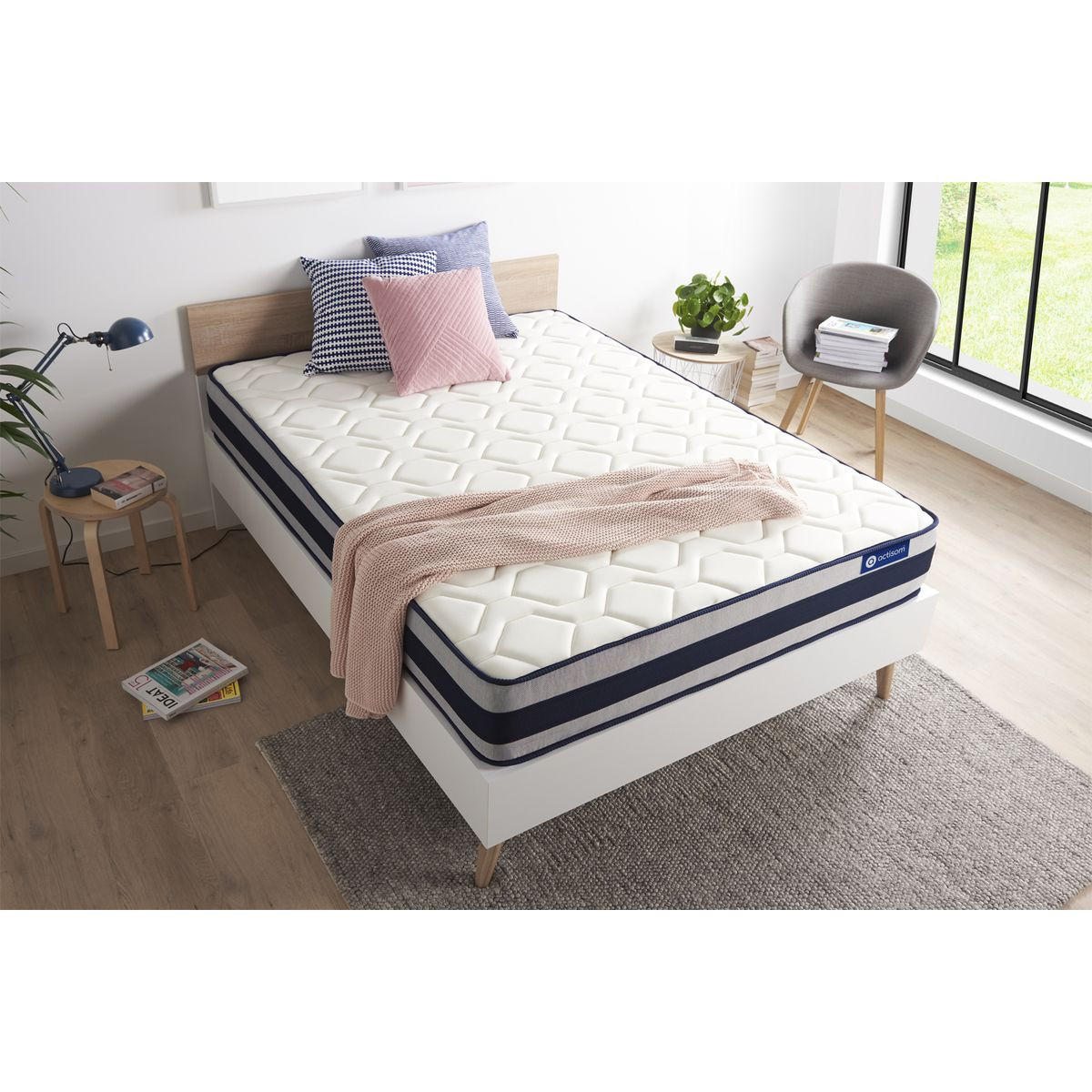 MATRATZE Actilatex ergo Latex und Memory-Schaum 140 x 200 cm h3 - Weiß, Textil (140/200cm) - ACTISOM