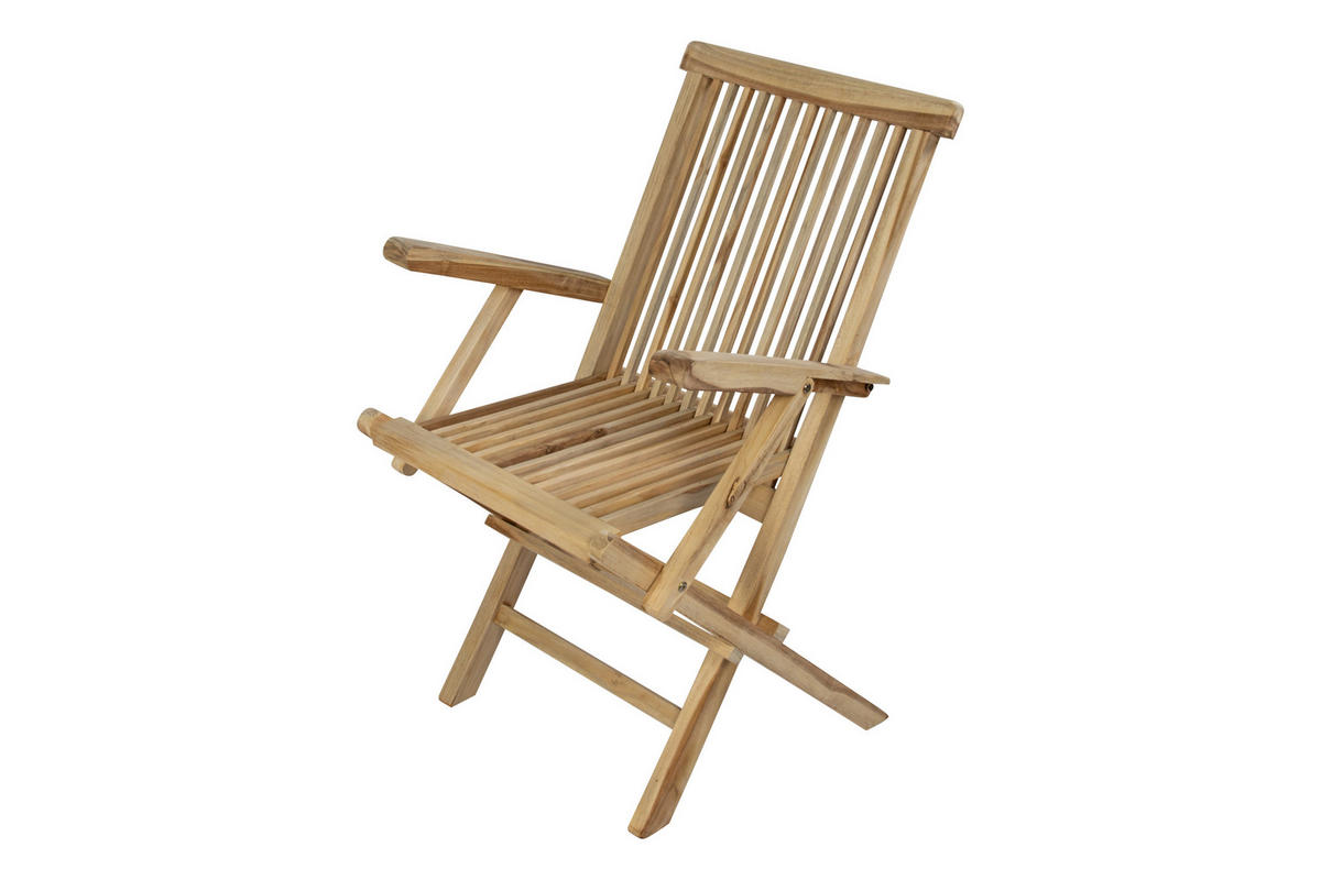 GARTENSTUHL MALLORCA - Beige, Holz (50/88/38cm) - SAM